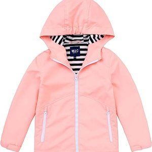 M2C Boys Girls Hooded Waterproof Jacket Light Windbreaker
